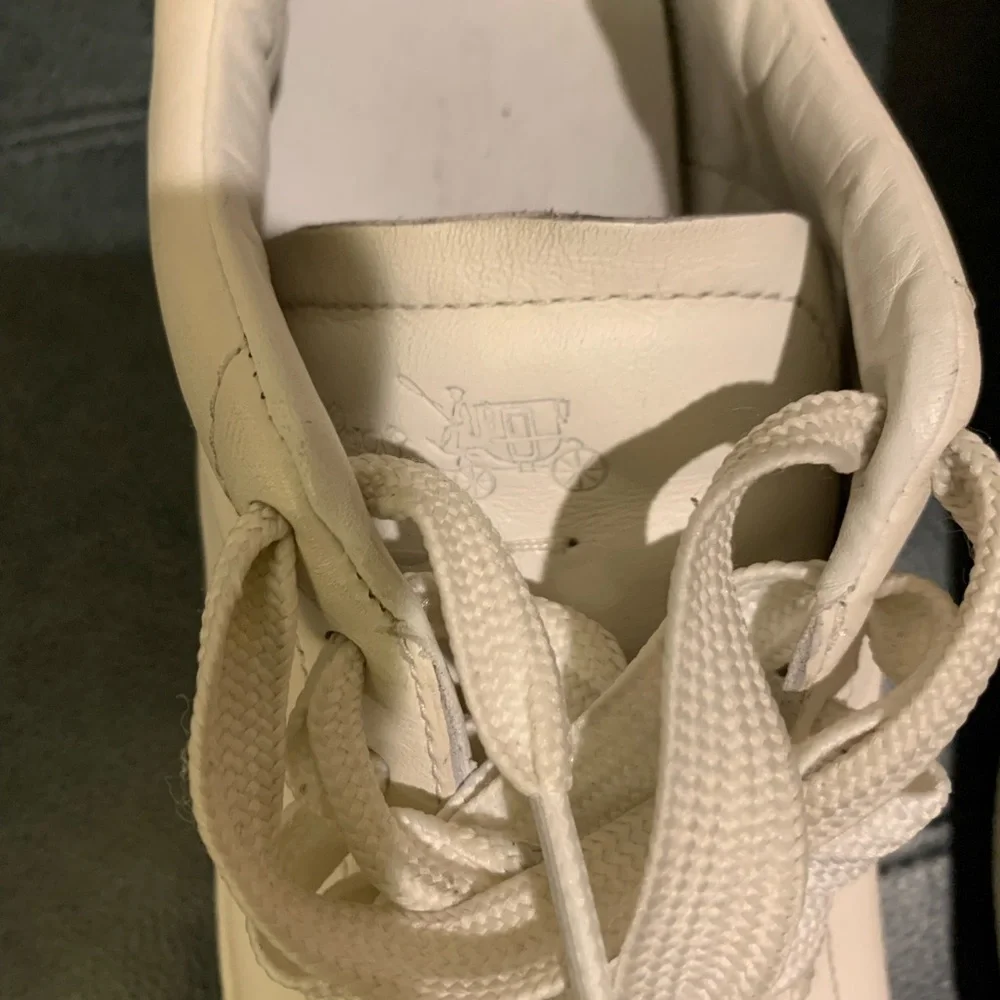Coach White / Midnight navy Leather Sneakers - Picture 5 of 11